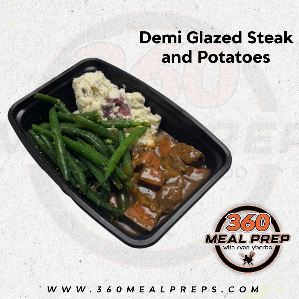 Demi Glazed Steak and Potatoes