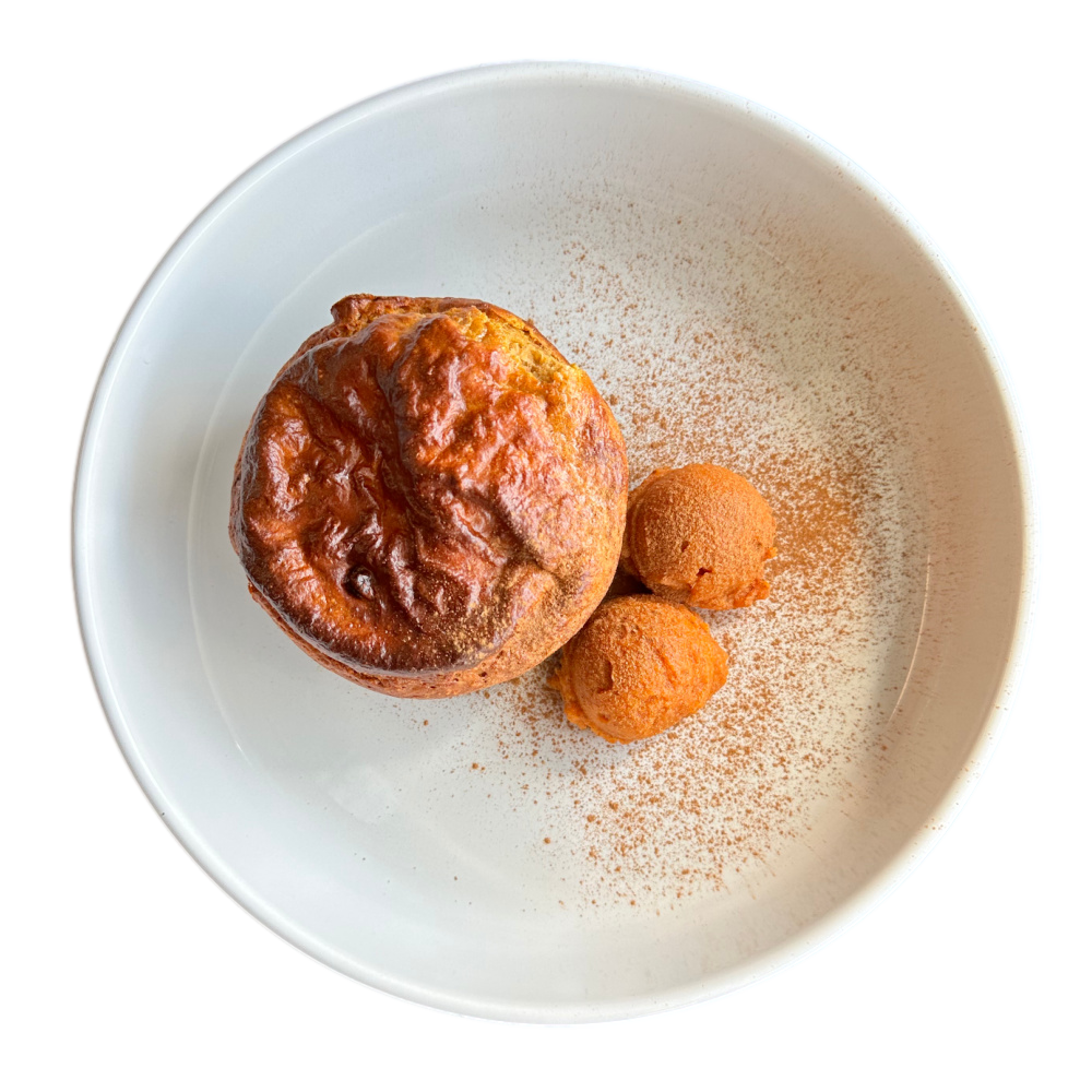 Pumpkin Chocolate Chip Protein Cake Muffin