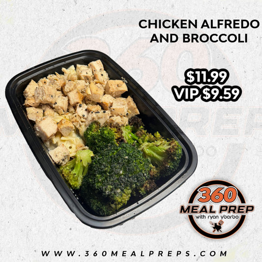 Chicken Alfredo & Broccoli