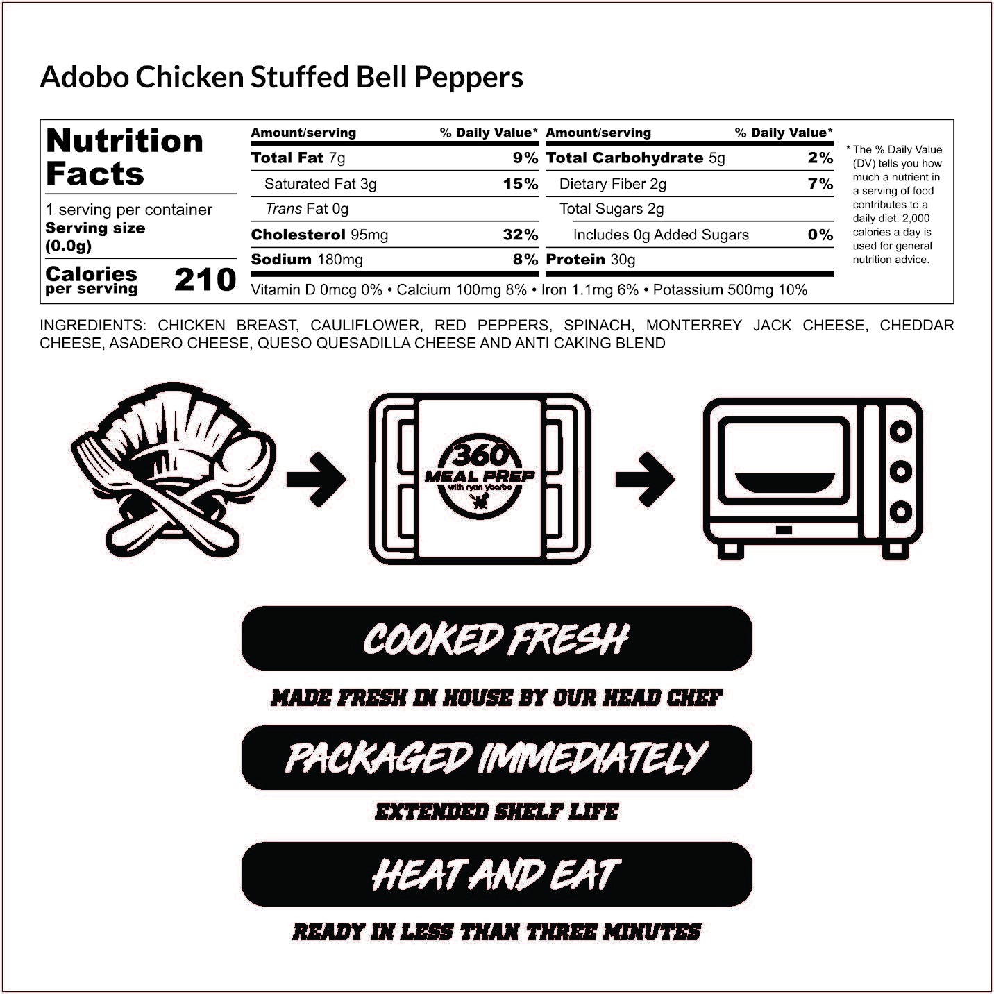 Adobo Chicken Stuffed Bell Peppers