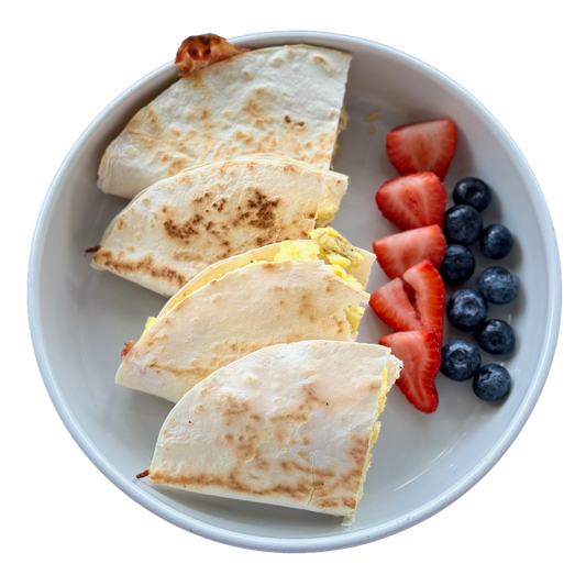 Breakfast Quesadillas & Fruit