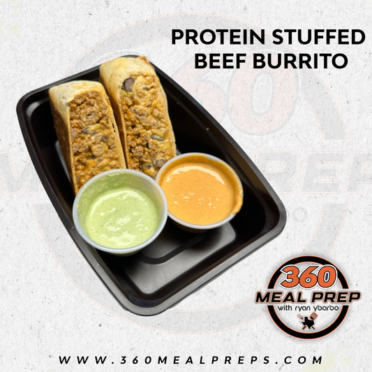 Protein Stuffed Beef Burrito