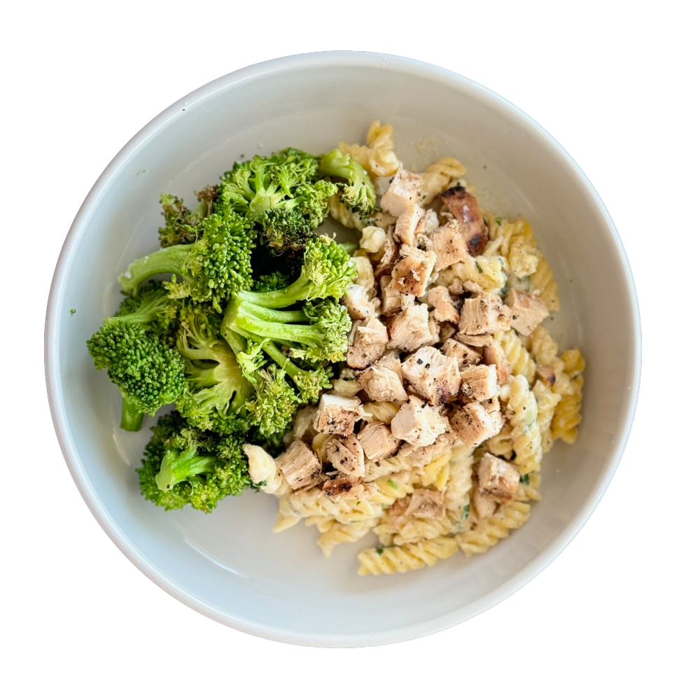Chicken Alfredo & Broccoli