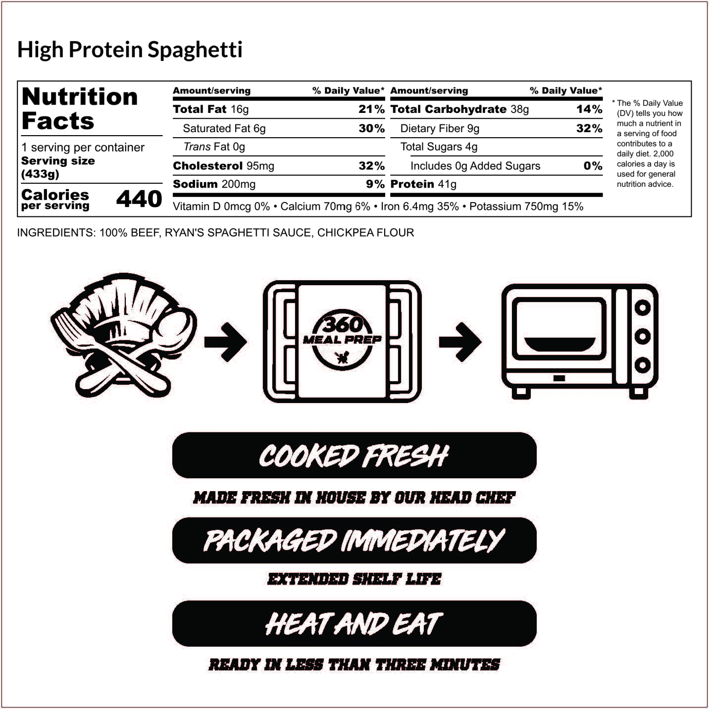 Protein Spaghetti (Beef)